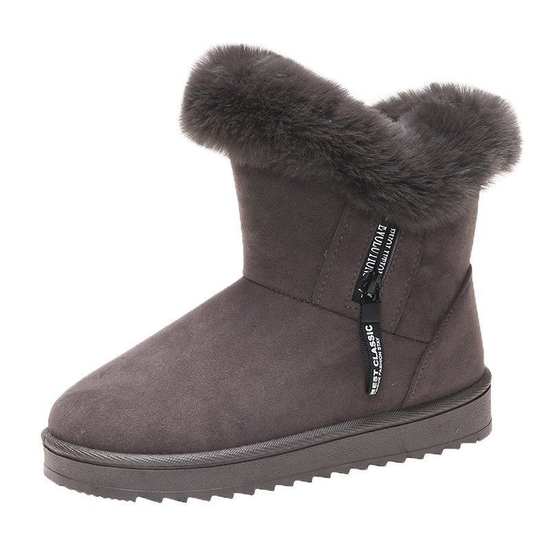 High-top Mid-tube Low-heel Round Toe Warm Snow Boots