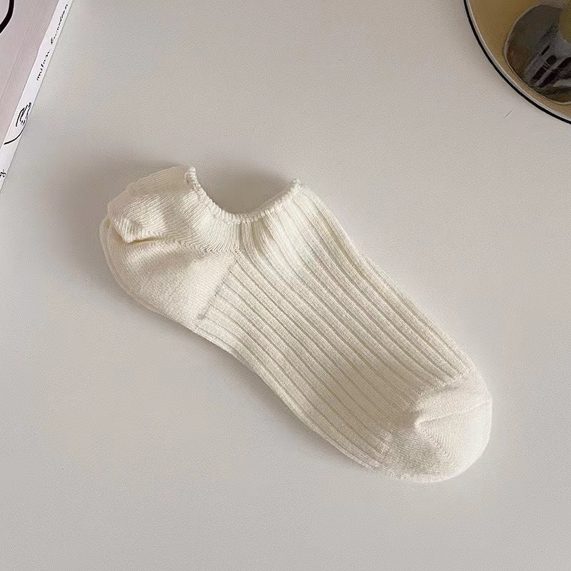 Summer Thin Women's Shallow Invisible Socks With Silicone Anti-slip Boat Socks