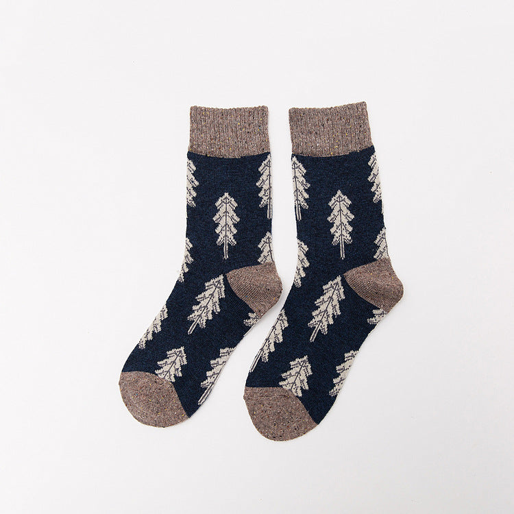 Thickened wool in tube women's socks