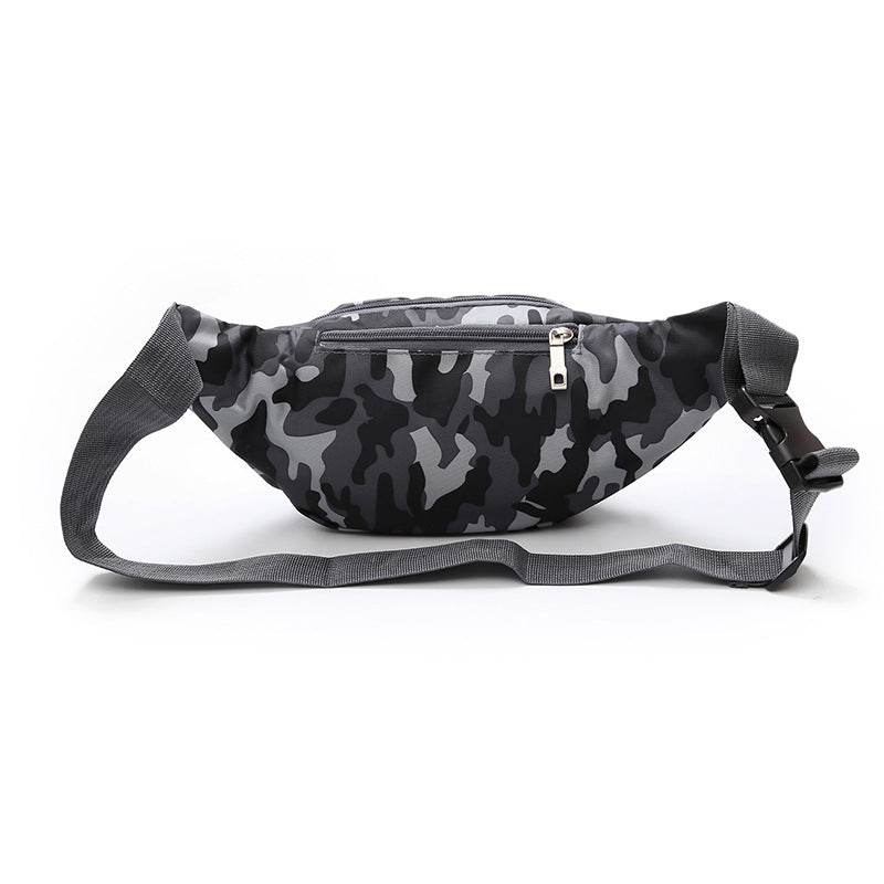 Leisure Sports Men's Waist Bag Outdoor Oxford Cloth Tide And Oxford Cloth Waterproof Multifunctional Waist Bag Wholesale