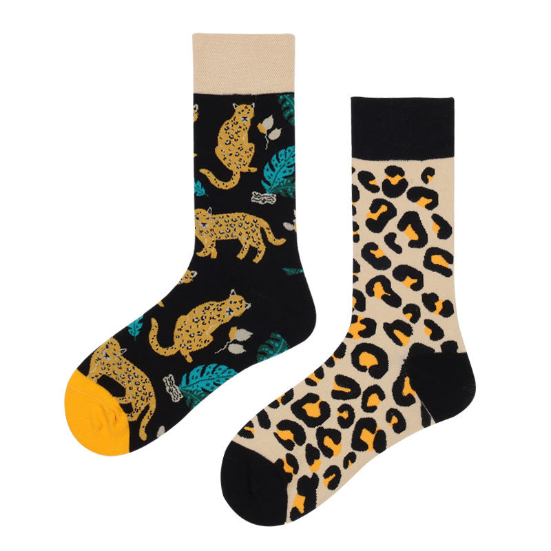 Animal Pattern Puppy Cat AB Asymmetric Mandarin Duck