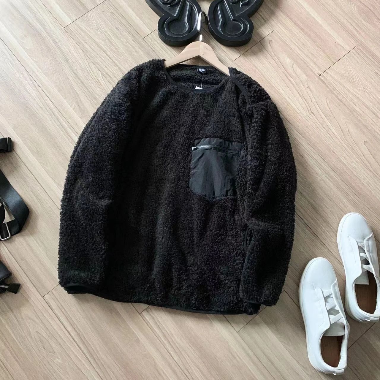 Mens And Womens Long-pile Fleece Pullover For Fallwinter