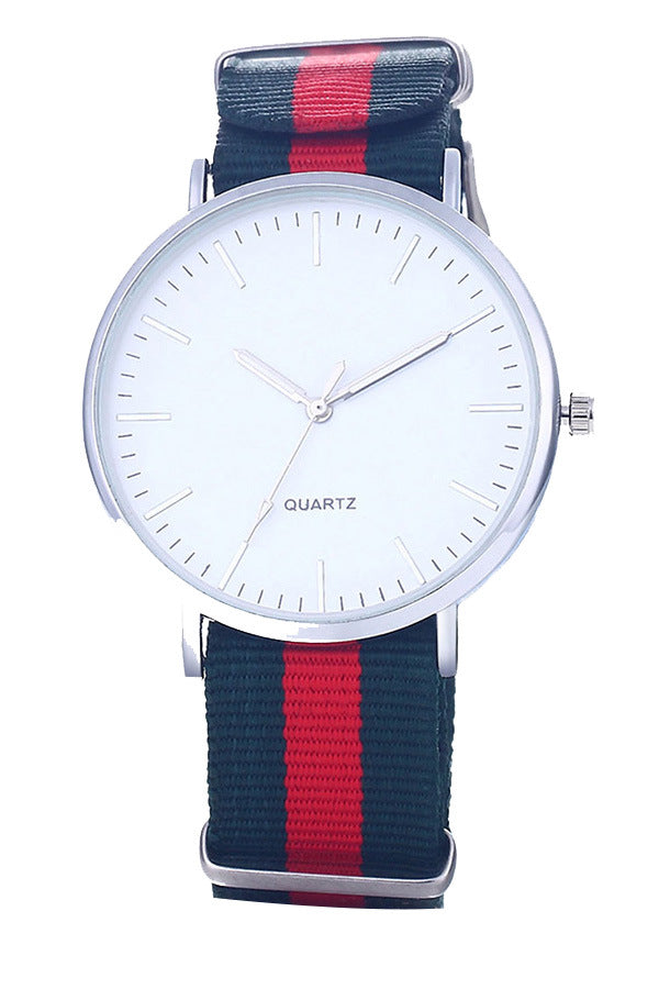 Simple canvas strap watch