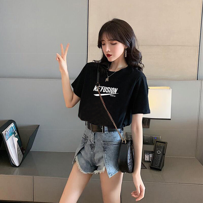Loose Half-sleeved Design Niche Chic Sweet And Spicy Top