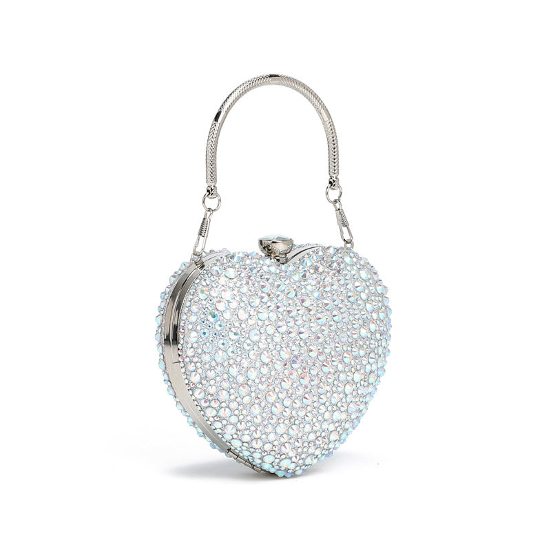 Modedesign Håndtaske med Diamantbesætning til Skulder og Crossbody