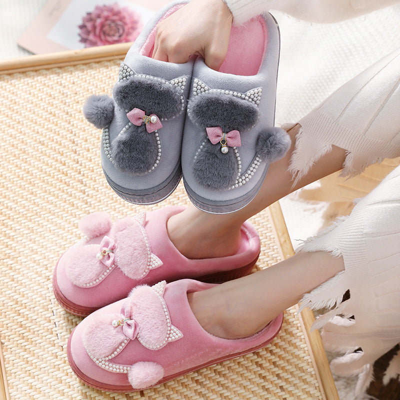 Cute cartoon cat non-slip slippers