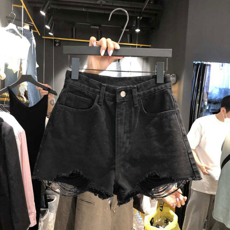 Raw-edge Denim Shorts For Women Popular On Instagram