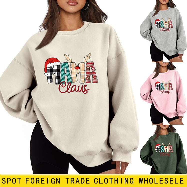 Løs fleeceforet sweater i store størrelser til damer, der passer til alt