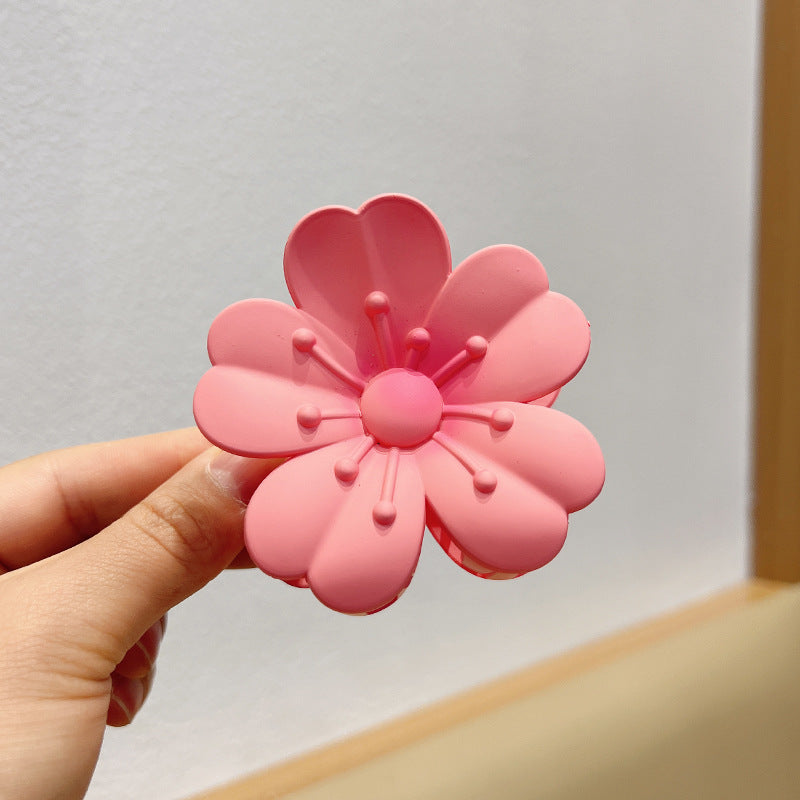 Matteret Store Æggeblomst Barrette Kvinder