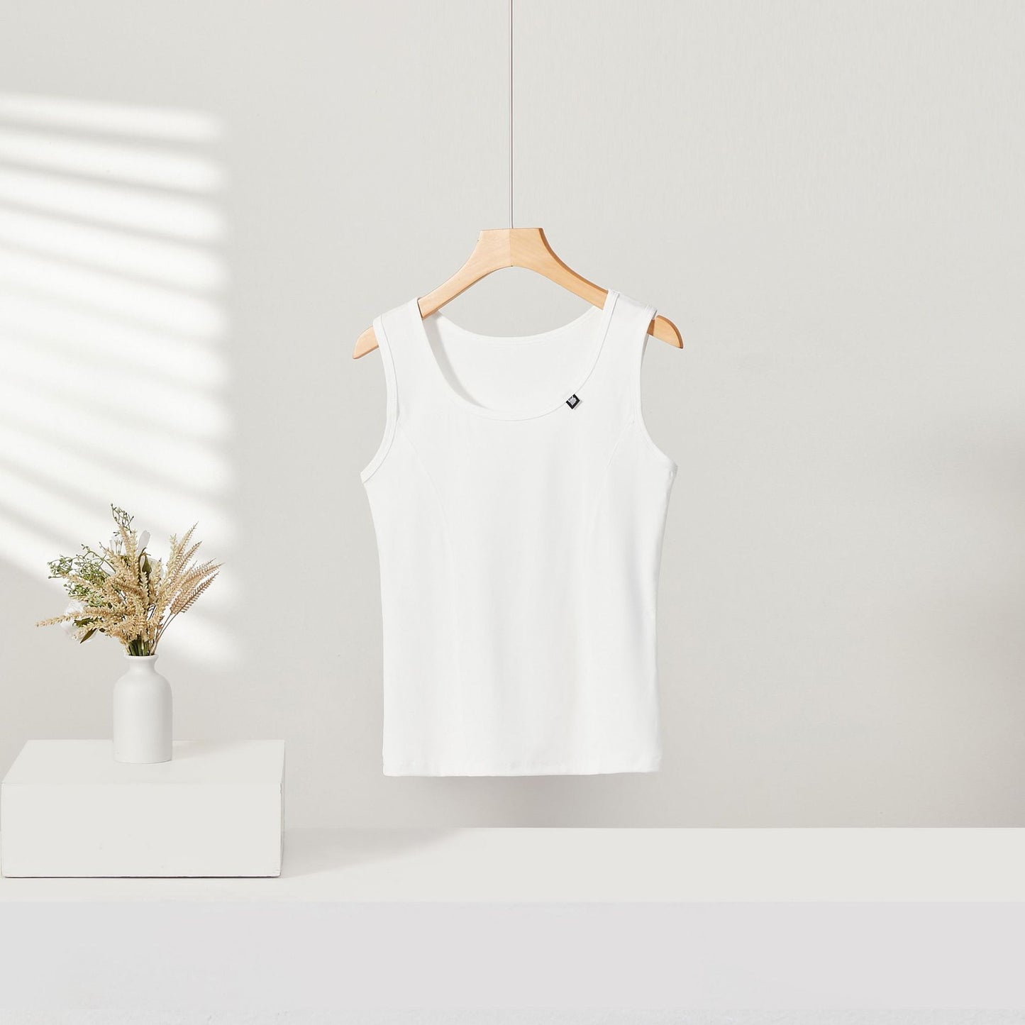 Women's U-neck Vest Slim Top Bottoming Shirt