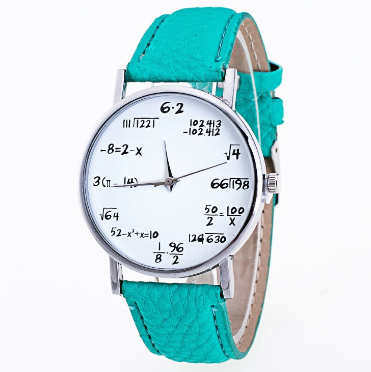 Quartz Watch Men's Leather Strap Korean Women's Student Couple Watch