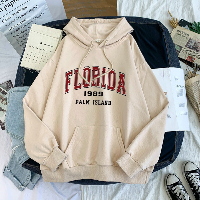 Men's And Women's Fleece Thickened English Alphabet Sweatshirt