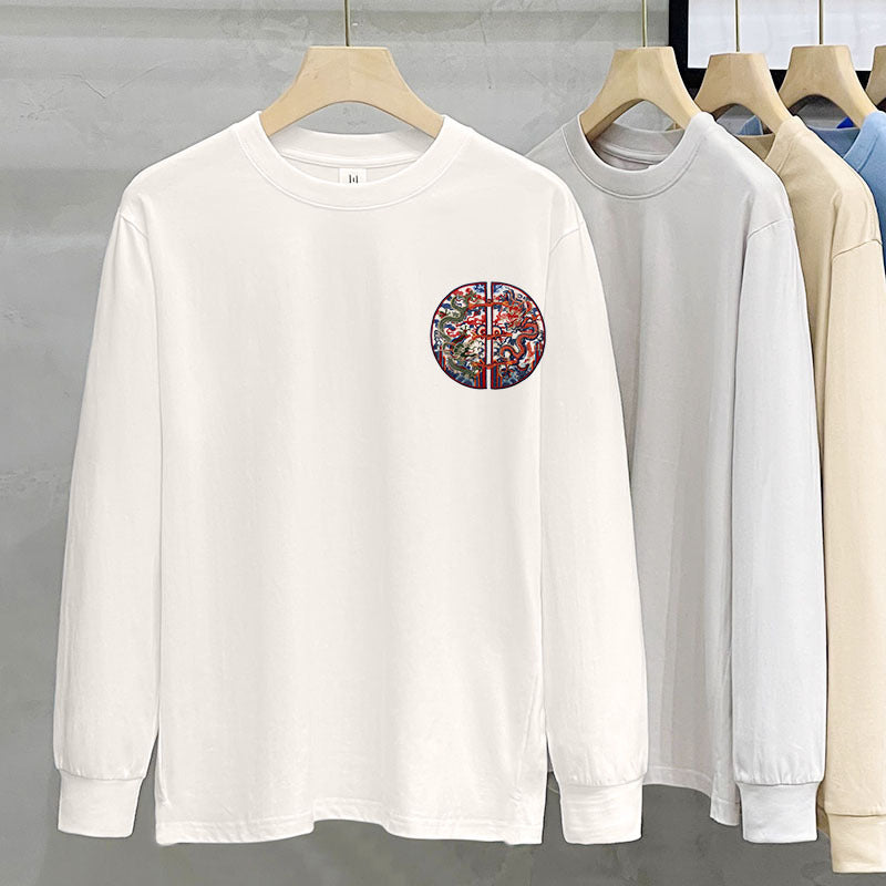 230g Heavy Cotton Long-sleeved T-shirt For Women