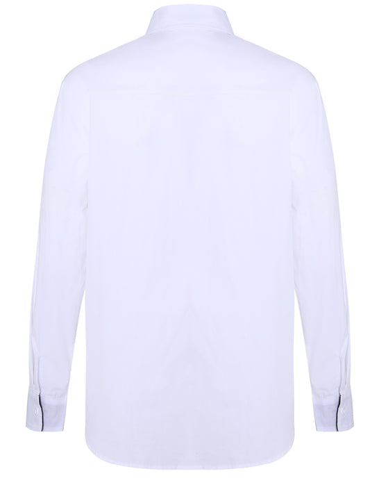 Cool And Casual Long-sleeved Shirt In Contrasting Colors For A Teenage Man