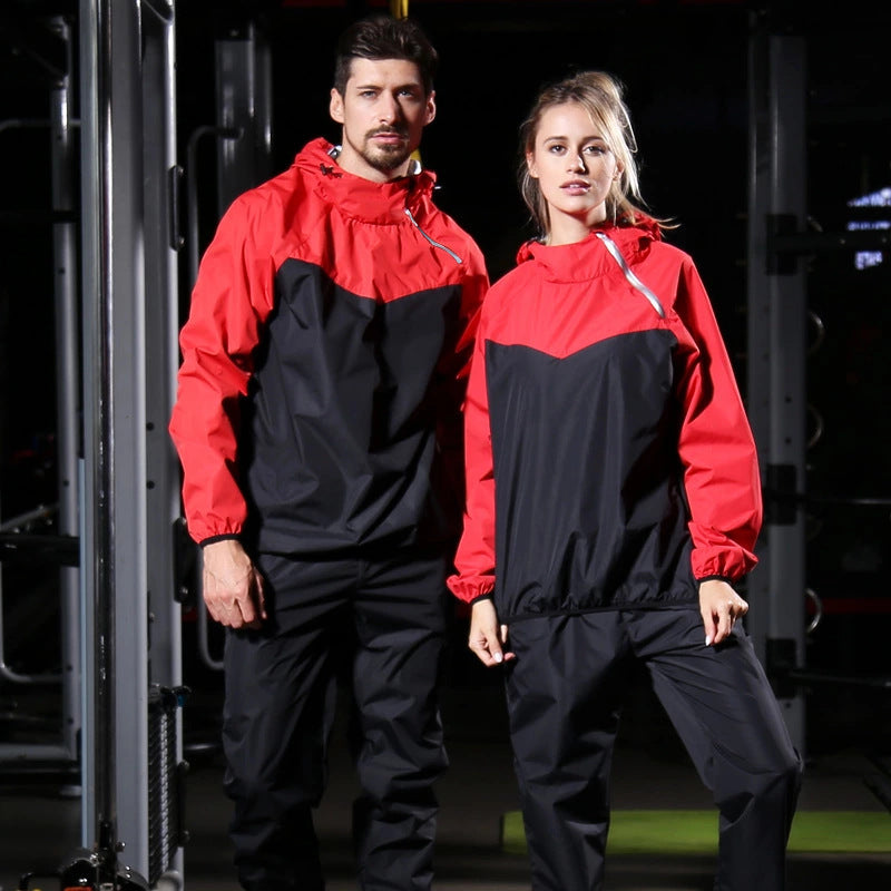 Sweat Suit Plus Inner Net Sportswear Fitness Running Sweat Two-piece Set