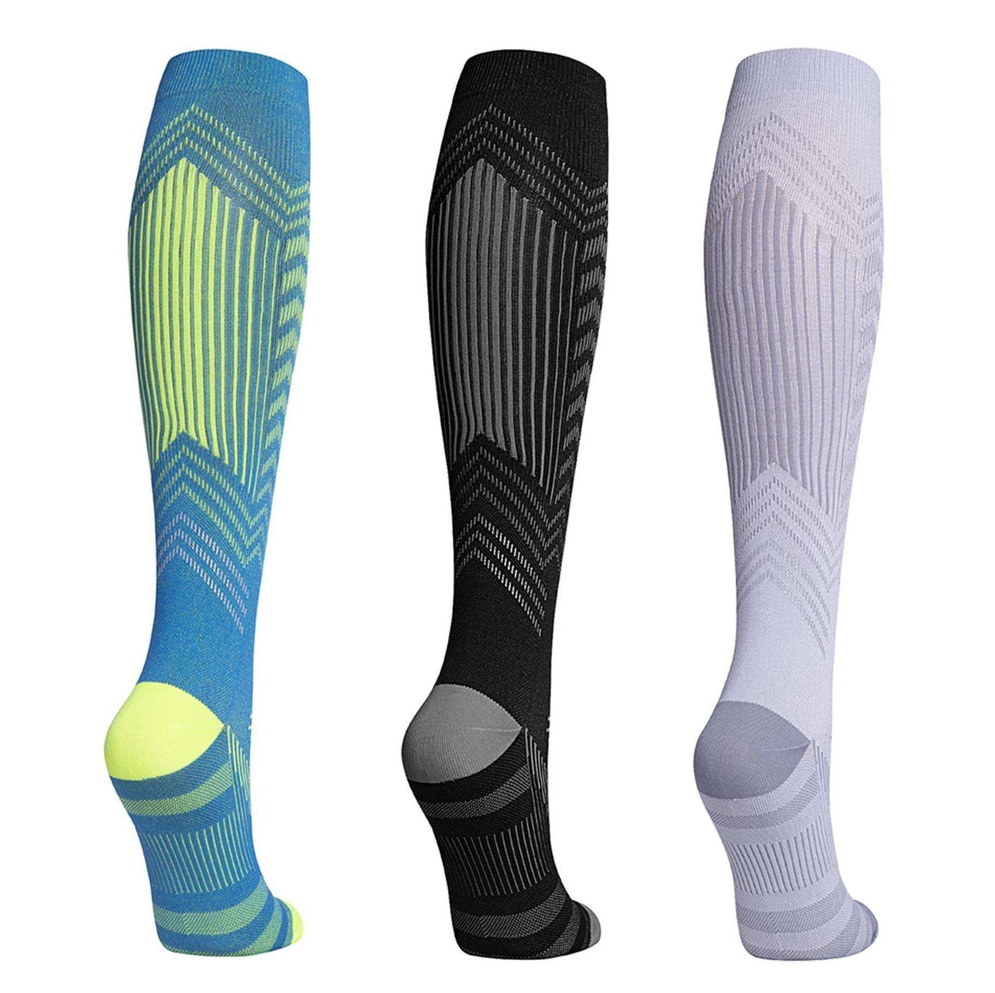 Sports Long Compression Socks With Reflective Strips