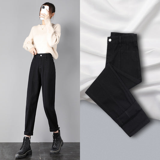 Straight Loose High Waist Harlan Carrot Daddy Women's Pants