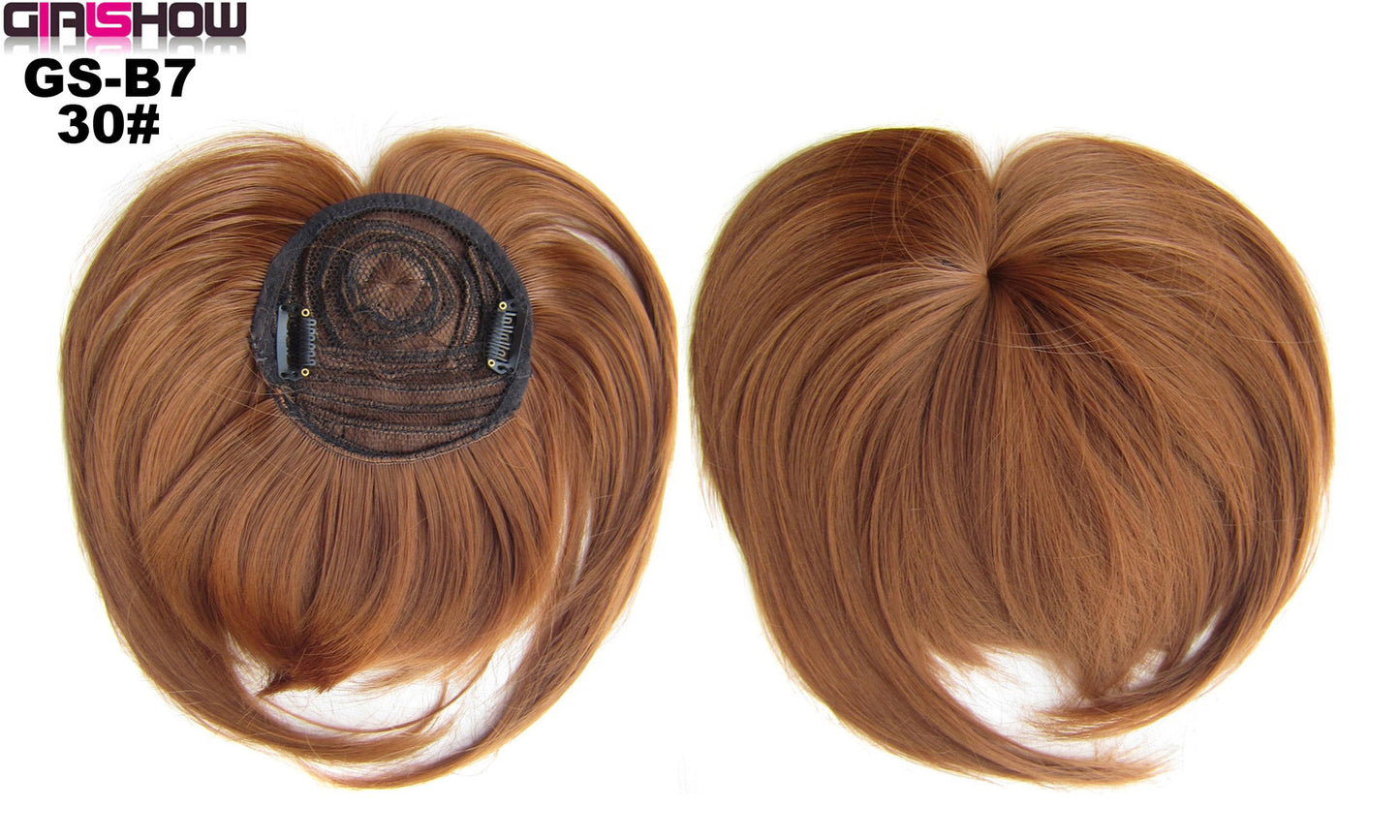 High Temperature Silk Chemical Fiber Wig Top Heart Bangs, Peach Heart Bangs On The Top Of TheHead