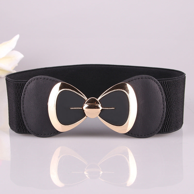Bow tie with elastic waistband