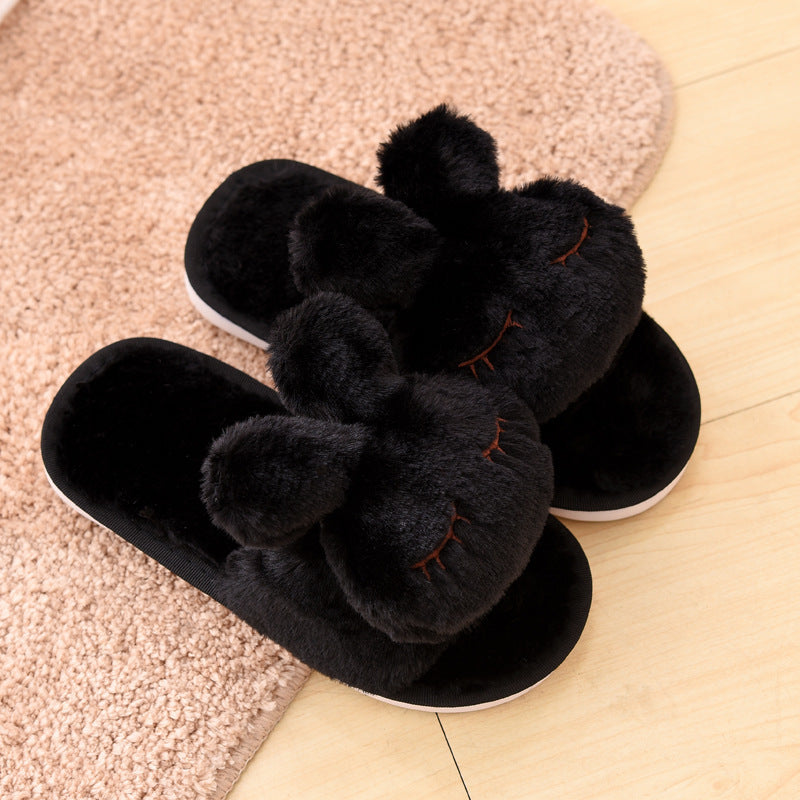 Plush Slippers Parent-child Cute Cartoon Rabbit