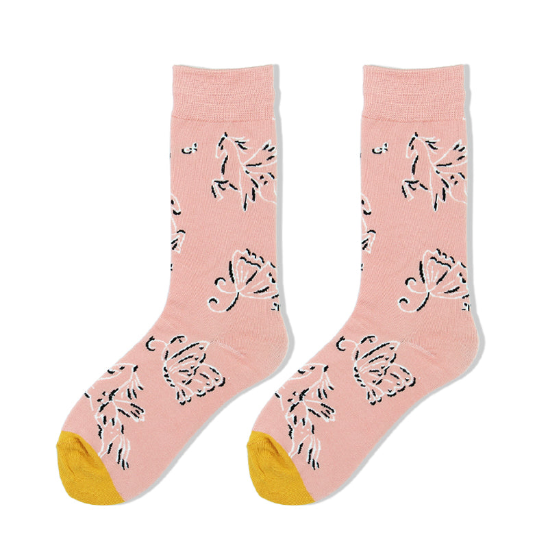 Stockings trendy sports socks mid-length socks