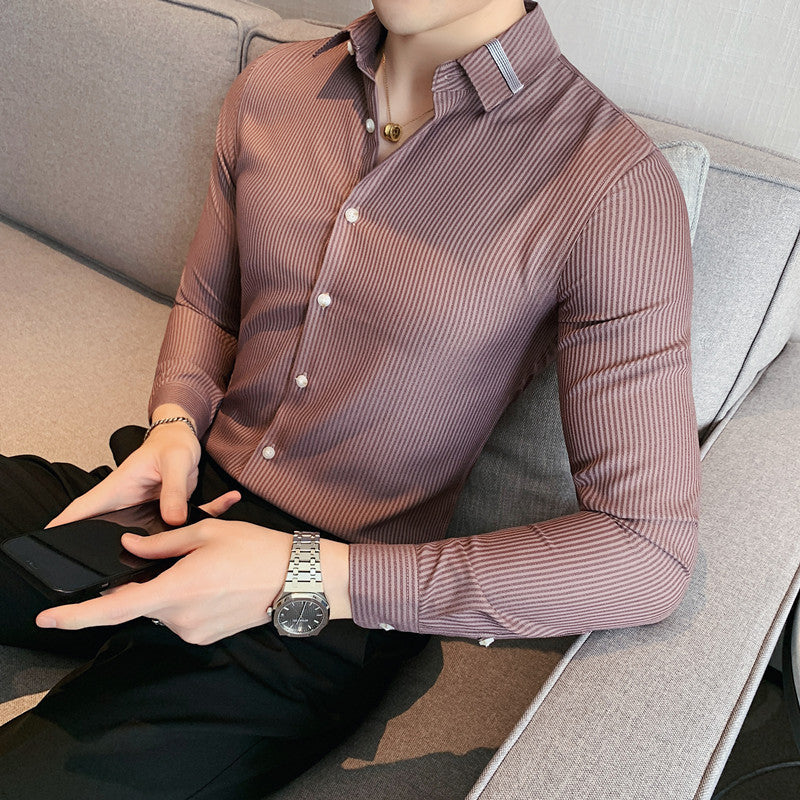 Slim Shirt For Light Business Boys