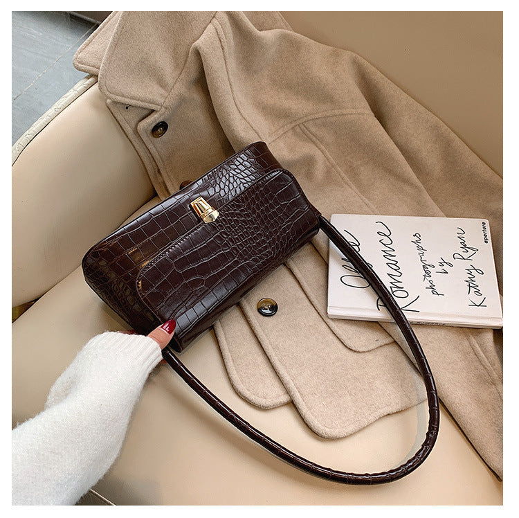 portable One-shoulder small square bag