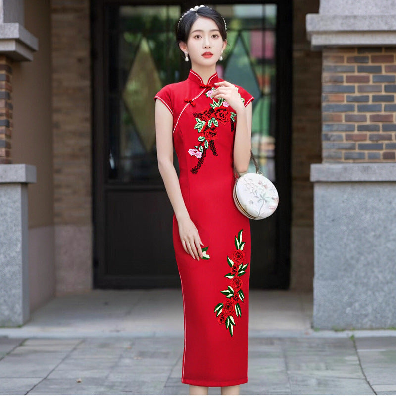 Chinese-style Cheongsamperfect For Everyday Wear Or Engagement Occasions
