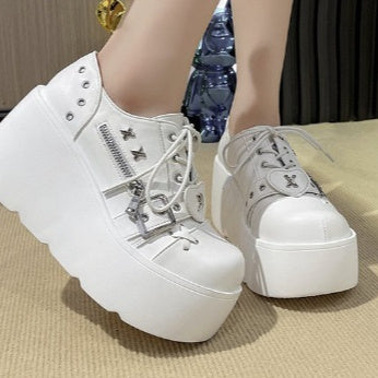 Stylish And Super-cool Chunky Round-toe Dr Martens Boots Designed Specifically For Women