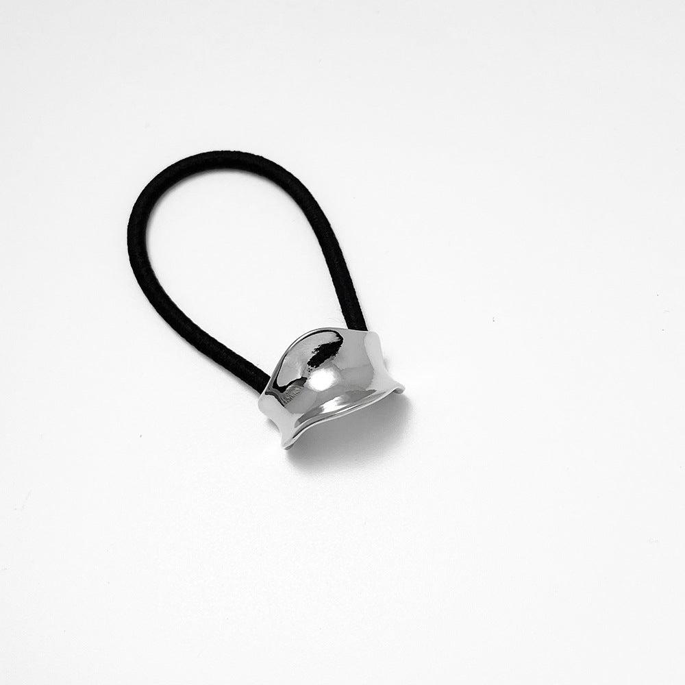 Simple Small Rubber Band Headband Hair Accessories Metal Geometry