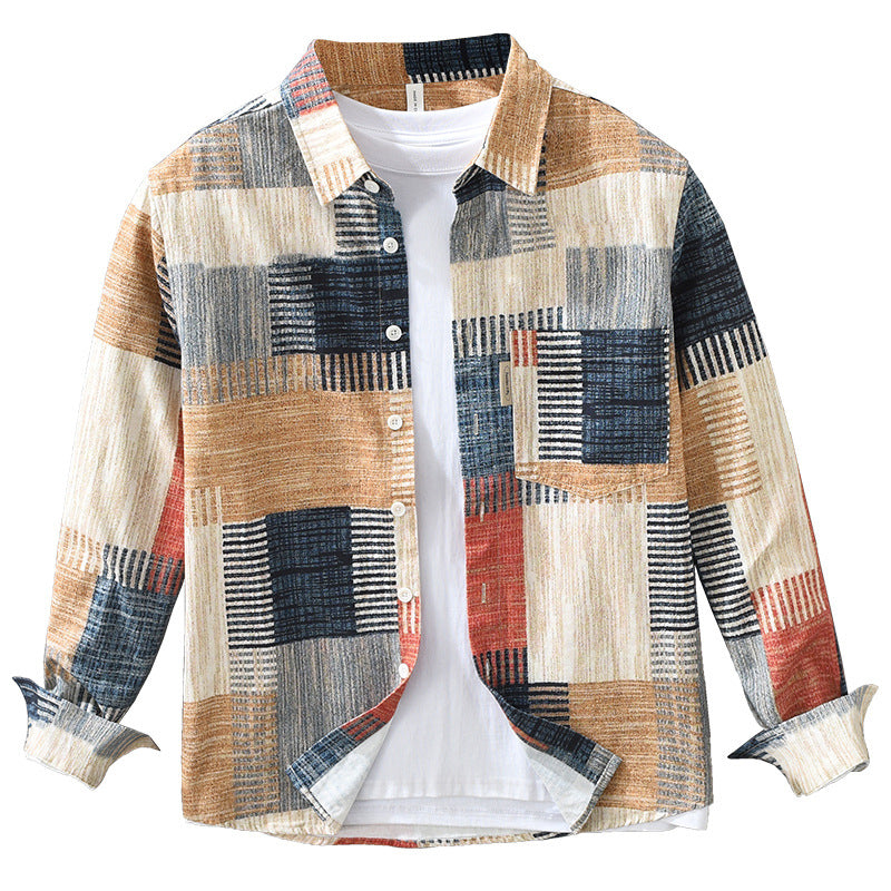 Japanese Fashion Printed Long Sleeve Shirt