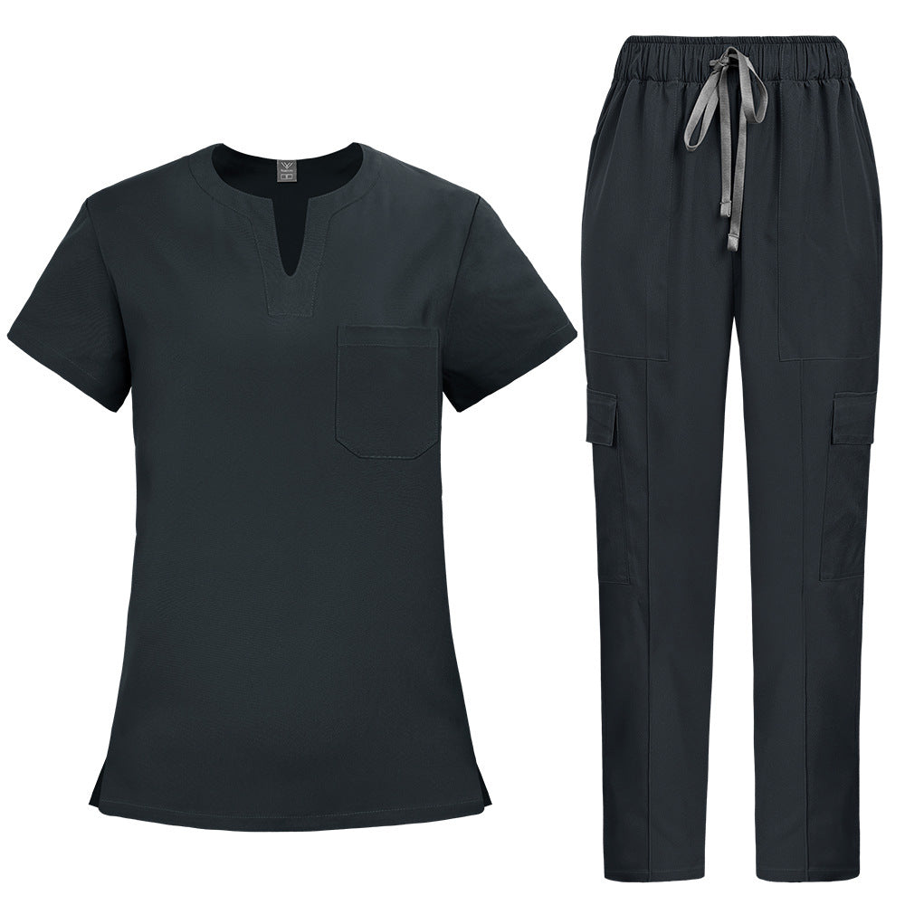 Simple Straight-cut Hand-washing Suit For Nurses