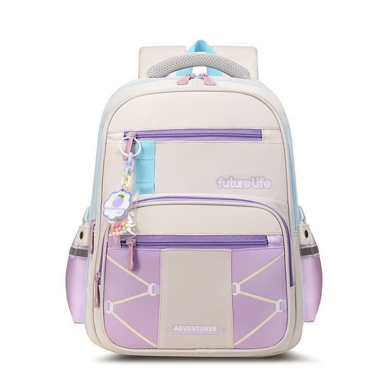 Primary School Student Grade Reflective Lightweight Spine-protective Large Capacity Backpack