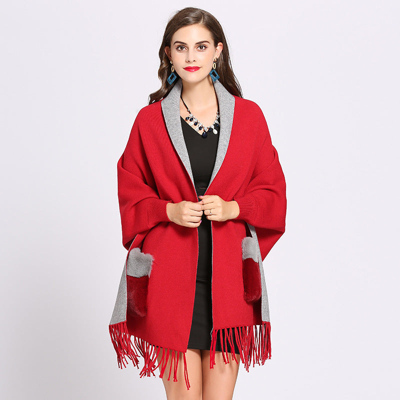 Women's knitted Cape