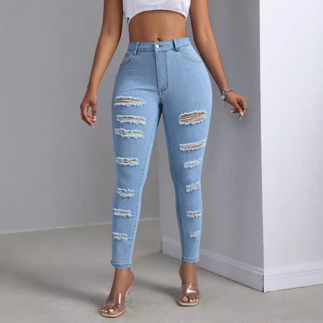Moderigtige Ripped Jeans Bukser til Kvinder