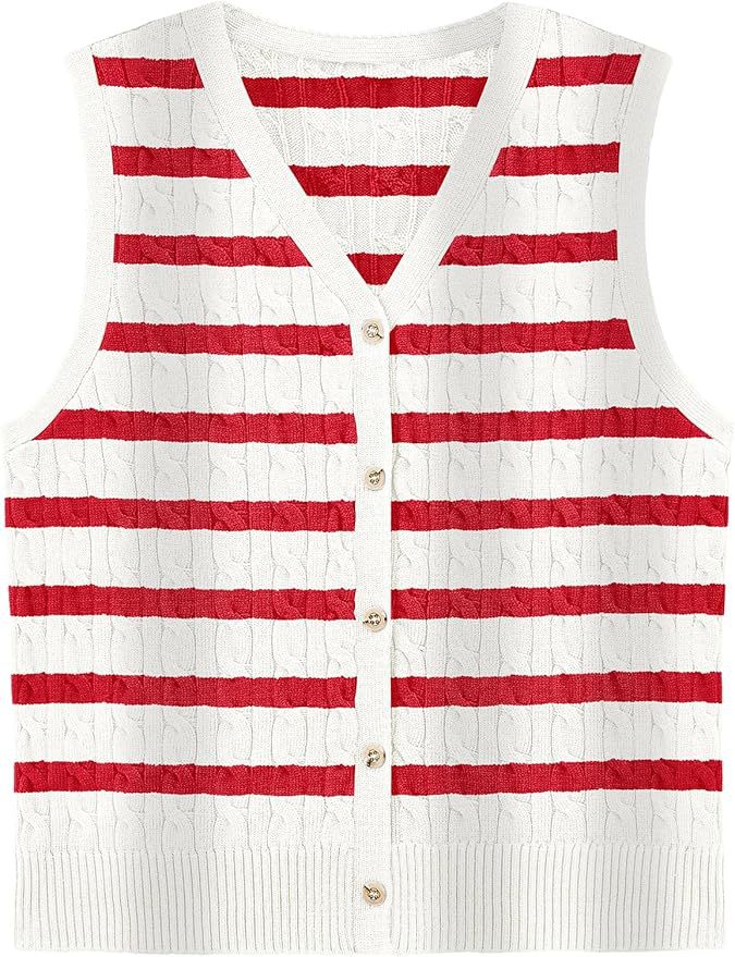 European And American Women's Fashion Sweater Vest Twisted Knitted Short