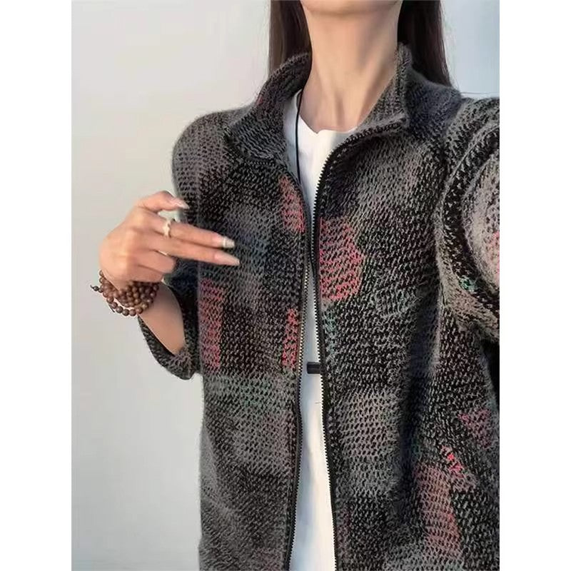 Mens Trendy Brand High-End Casual Knitted Cardigan Coat