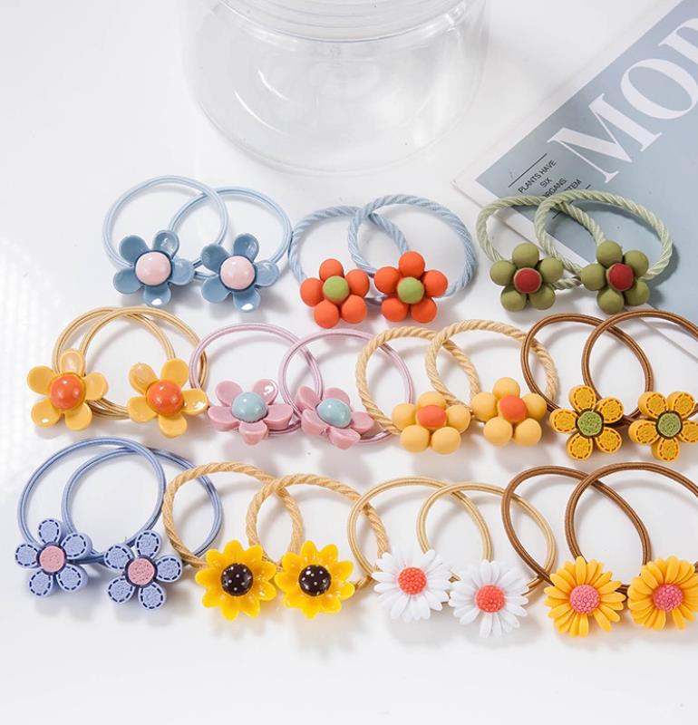 Rubber band hair tie hair baby headband