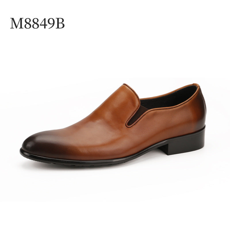 Leather Shoes For Men's Shoes With Hand Painted Leather