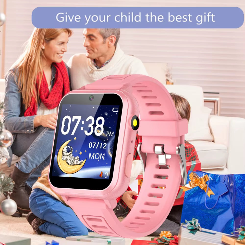 Smart Watch Kids 24 Games Music Play Pedometer Fitness Tracker Music Video Audio Recording Smartwatch Children Boys Girls Gift