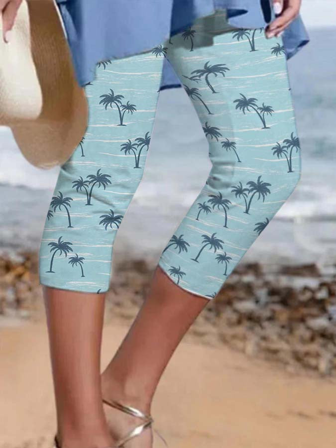 Ladies Fashion New 3d Printed Beach Yoga Pants