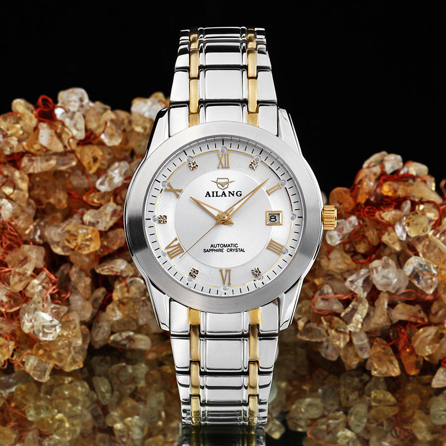 Men's Business Casual Stainless Steel Mechanical Watch