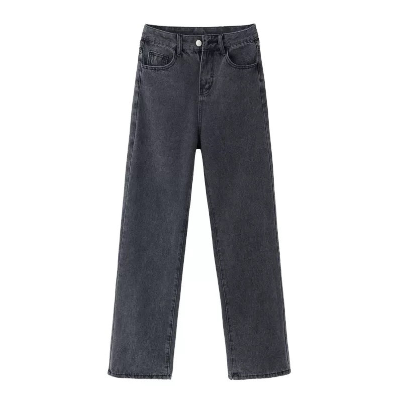 Straight Mop Wide Leg Pants