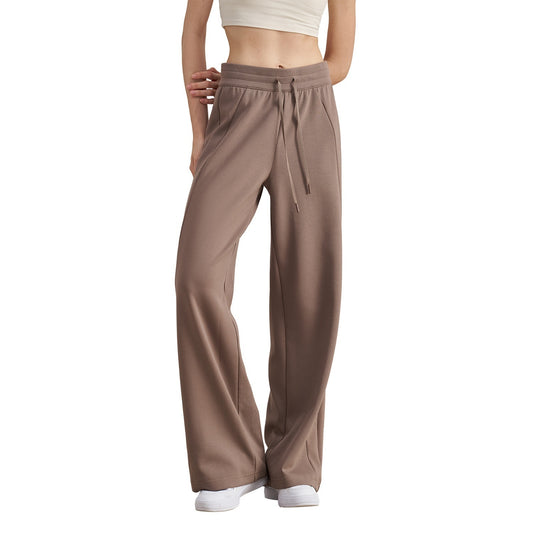 High Waist All-matching Loose Casual New Drawstring Straight Sports Pants