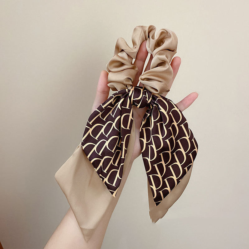 French Big Name Letter Headband Women's Tied Hair