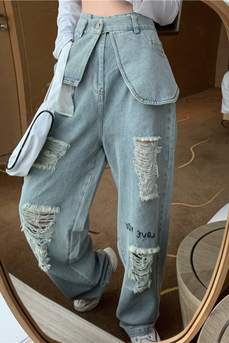 Tooling hole daddy jeans