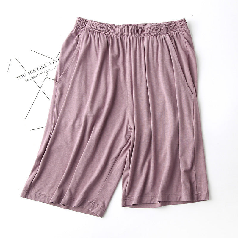 Modal Women's Summer Thin Loose Pajama Pants Shorts