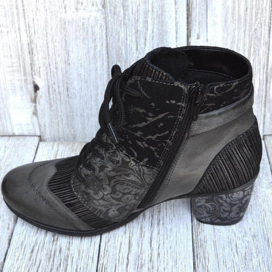 Autumn And Winter New Large Size Round Head High Heels