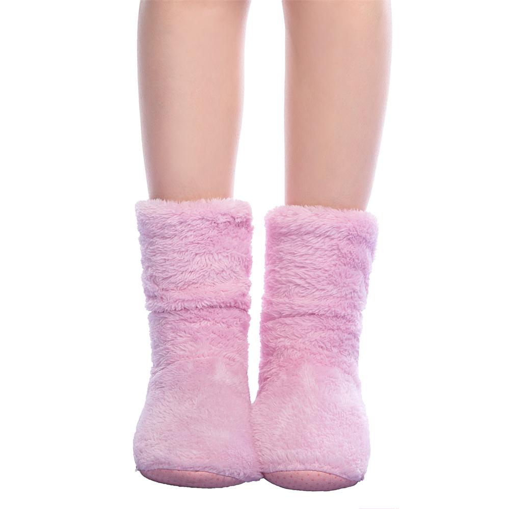 Dropshipping & Wholesale Women Plush Home shoe Coral Fleece Indoor Floor Sock Winter Foot Warmer Soft bottom slippers