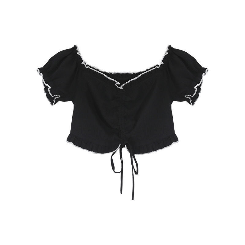 Suspender Vest Female Spice Girl Blouse Short Paragraph
